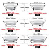 10-Pack AC 220V Recessed LED Downlight - Round Ceiling Spot Lamp for Home Decor
