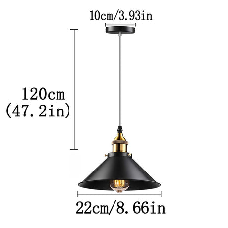 Vintage Pendant Light Loft Retro Chandelier Pendant Lamp E27 Base Industrial Hanging light Edison Home Lighting for Living Room