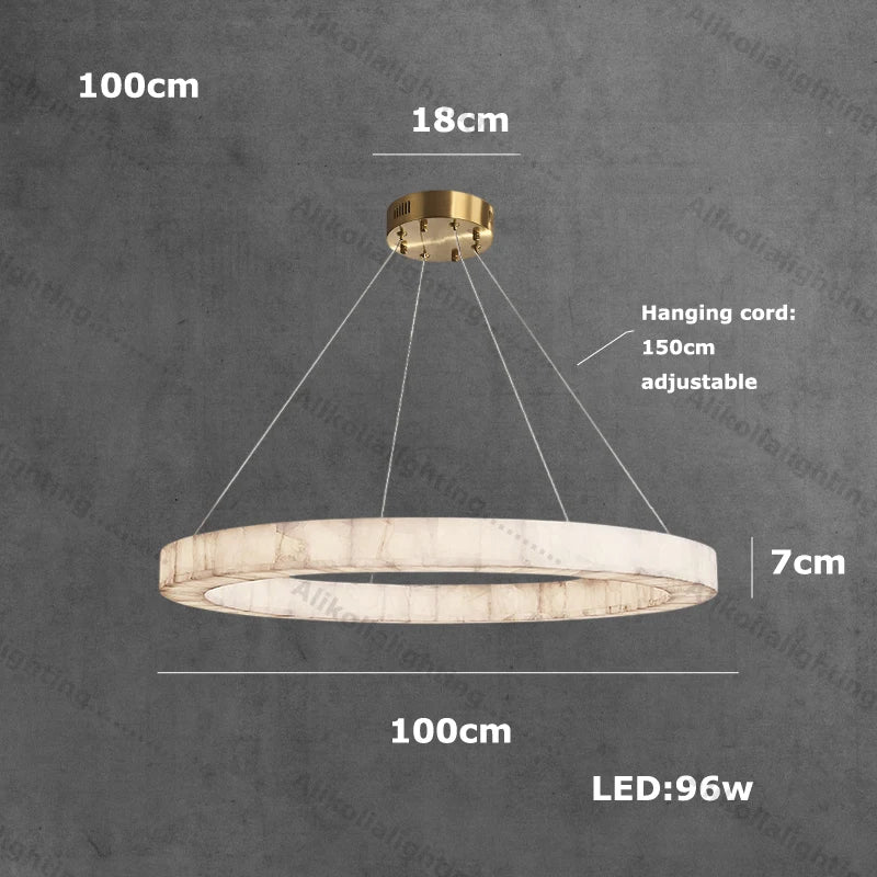 American Marble Black Chrome Gold Dimmable LED 2026 Chandelier Lighting Lustre Suspension Luminaire Lampen For Living Room