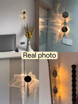 Creative Art Corrugated LED USB Rc and Wiring Wall Lamps Bedroom Bedside Shadow  Sconces Aisle Porch Corridor Atmosphere  Light