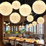 Nordic Moon Led Pendant Lights Lighting Living Dining Room Decor Chandeliers Restaurant Cafe Bar Hanging Lamp Bedroom Luminaire