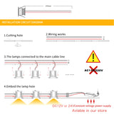 Indoor LED Mini Downlight 3W 1W Dimmable Recessed Down Light DC12V Aluminium Ceiling spot Lamp Under Bedroom Cabinet Spotlight