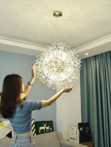 Modern Nordic Living Room Dining Room Crystal Dandelion Chandelier Campfire Bug Decorative Lighting Warm Chandelier Bedroom Shop