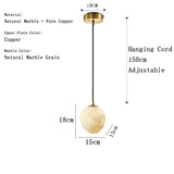 2026 New Designer Lustre Chandelier Marble Dimmable LED Ceiling Pendant Light Height-adjustable for Hotel Grand Foyer