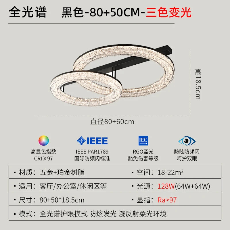Italian minimalist bedroom ceiling light modern simplicity advanced sense eye protection living room light luxury atmosphere roo