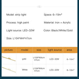 Long Led Ceiling Lamps Minimalist Strip Aisle Ceiling Chandelier Corridor Simple Indoor Light Home Lighting Decoration Fixtures