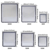 LED Flood Light Outdoor Spotlight (10W–100W) 220V - 6500K Daylight IP66 Waterproof Wall Lamp for Garage, Gym & Street