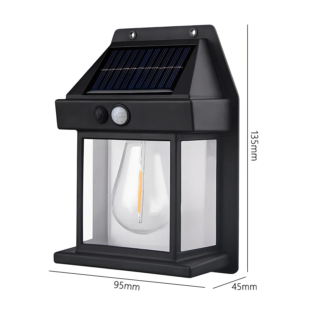 Solar Outdoor Wall Light - Waterproof LED Energy Lamp for Garden & Fence