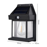 Solar Outdoor Wall Light - Waterproof LED Energy Lamp for Garden & Fence