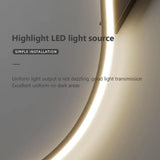 Modern Minimalist LED Long-Strip Wall Light Fixture - Linear Up & Down Wall Sconce Lamp for TV Background, Living Room & Bedroom Bedside