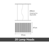 Modern LED Ceiling Chandelier Living Room Lights Home Lustre Interior Decor Dining Table Pendant Lamp Nordic Design Bar Lighting