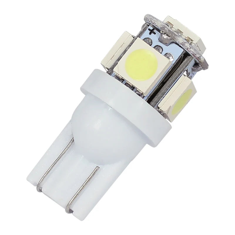 1Pack Car LED Bulb T10 W5W 194 LED Signal Light 5050 SMD White Auto Interior Dome Reading Lamp Side Wedge Trunk Lamp DC 12V 24V