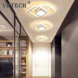 LED Ceiling Lamp Corridor Balcony Black white Indoor chandelier Ceiling Light for Bedroom Living Room Aisle Decoration 86-265V