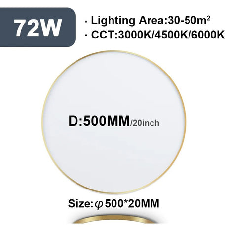 2CM Ultrathin LED Ceiling Lamps in Living Room Bedroom Natural Light Gold Black White Moisture and mosquito proof Ceiling Lights
