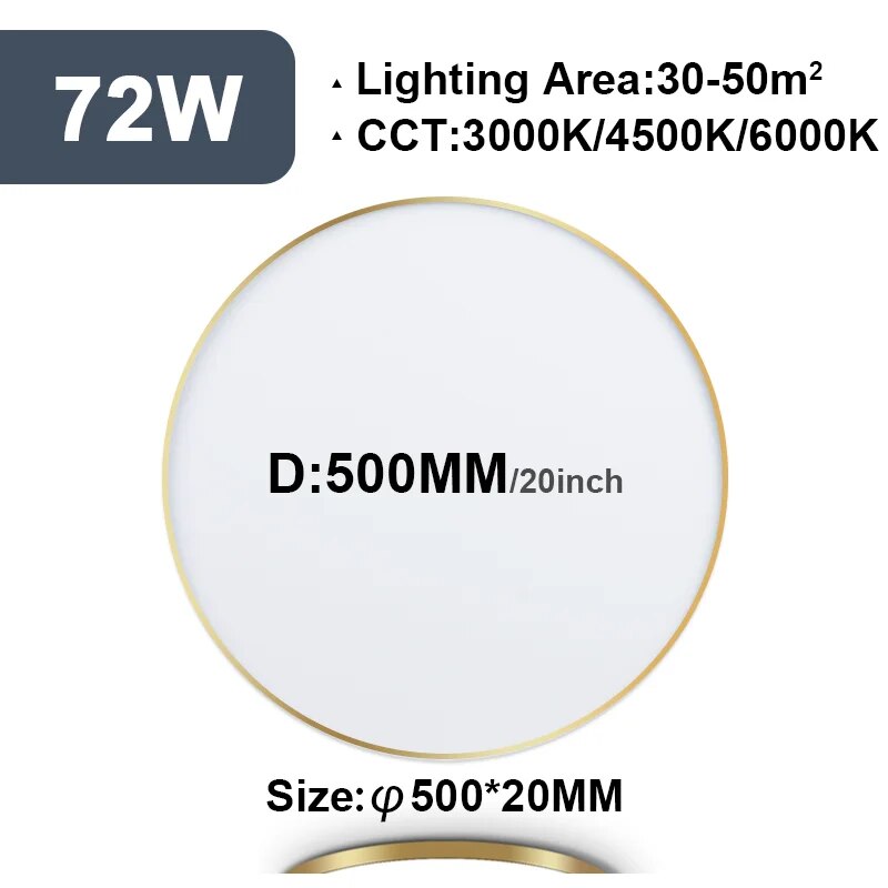 2CM Ultrathin LED Ceiling Lamps in Living Room Bedroom Natural Light Gold Black White Moisture and mosquito proof Ceiling Lights