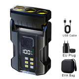 Portable Mini Keychain Flashlight Led Bright EDC Torch Magnetic Cap Clip Lamp Flash Light Outdoor Camping Fishing Tools