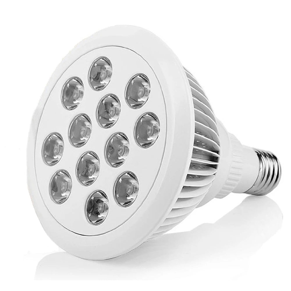 24W Red Light Therapy LED Bulb - Health Care 24W Infrared Anti-aging red Bulb 850nm 660nm Skin Pain Relief Massage Body Neck Shoulder Back Heating Lamp