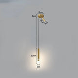 Modern Led Long Pendant Light for Bedroom Bedside Living Room Hanging Lamps Reading Lighting Double Spotlight Decor Chandelier