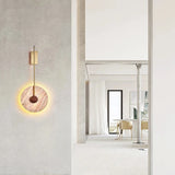 Natural Yellow Cave Stone Wall Lamps Retro LED Travertine Wall Lights Indoor Decor Lighting Bedroom Bedside Living Room Hallway