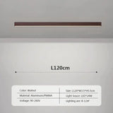 Modern LED Ceiling Lamp for Living Dining Room Long Strip Wooden Decor Lamps Entryway Bedroom Aisle Cloakroom Lighting Fixture