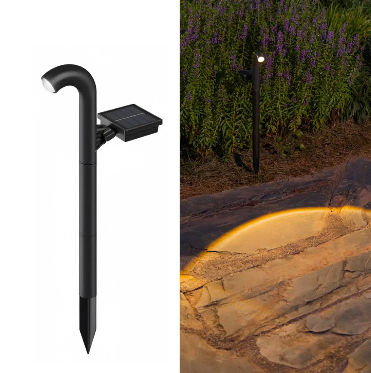 Solar Pathway Spotlight LED - Warm White Waterproof Landscape Lighting
