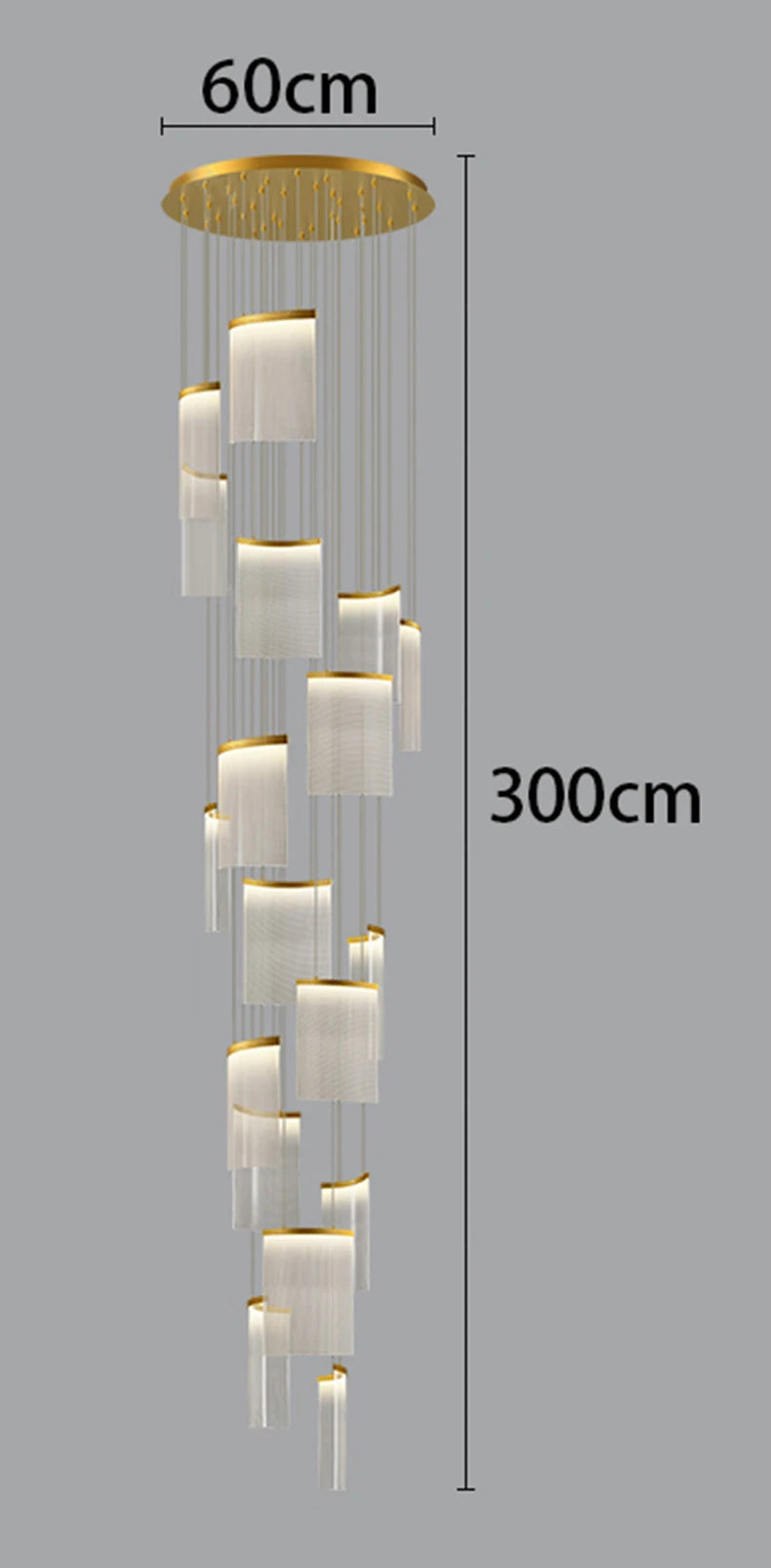 Modern Home Decor Led Chandeliers Pendant Lights Ceiling Lamps For Staircase for Living Room Loft Hanging Light Indoor Lighting