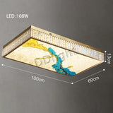 2025 Modern New Enamel Color Chandiler Lustre Crystal Glass Ceiling Light Luxury LED Ring Villa Decor Bedroom Living Dining Room