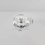 Modern Crystal Led Ceiling Lights For 5w Hallway Corridor Stairway Villa Recessed Downlight Kitchen Coffee Bar Indoor Lights