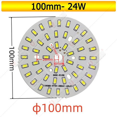 3W 5W 7W 9W 12W 15W 18W 20W 24W SMD5730 Brightness SMD Light Board Led Lamp Panel For Ceiling PCB With LED free shipping