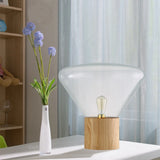 Designer Table Lamp Nordic Minimalist Glass Bottle Floor Lamp Wood Bedside Lamp Design Luminaires for Home Soft Living Room