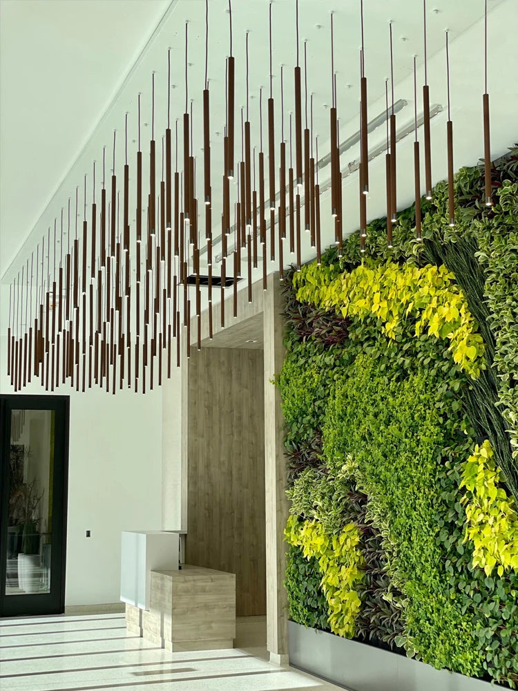 Modern Stair Chandelier Nordic Luxury Minimalist Pendant Light Villa Living Room Lighting LED Showroom Ceiling Lamps Chandelier