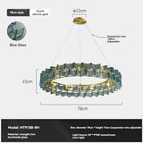 Modern Glass Design Creative Chandelier - Luxury Suspension Light for Living Room