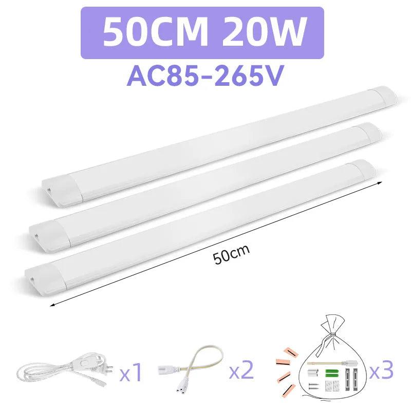 Home Indoor Light Strip High Brightness 90/120cm Tube Linear LED Tube Lamp 220v Lighting Bulb For Bedroom Kitchen Cabinet Lamps