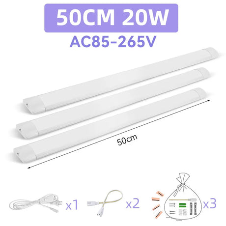 Home Indoor Light Strip High Brightness 90/120cm Tube Linear LED Tube Lamp 220v Lighting Bulb For Bedroom Kitchen Cabinet Lamps