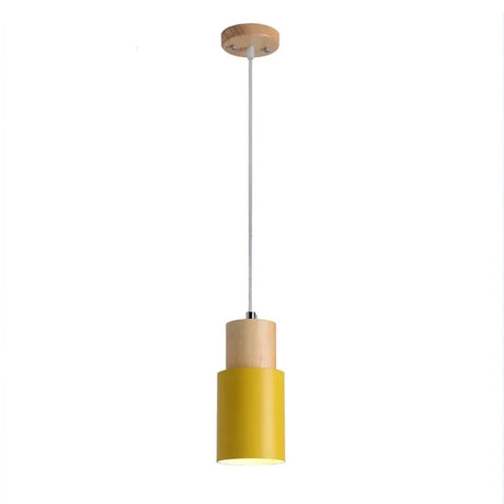Nordic Pendant Light Wooden Macaron LED Iron Hanging Lamps For Living Room Bedroom Bedsides Restaurant Cafe's Home Decor's Lighting