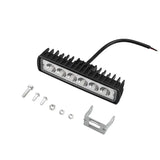 18W 6-LED Car Work Light - Universal 12V High-Bright Offroad Spotlight