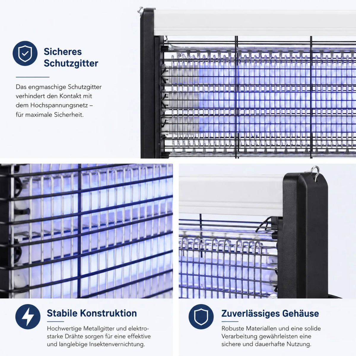 Commercial LED Bug Zapper - Powerful Electric Mosquito Killer & Fly Trap Lamp for Home, Kitchen & Restaurant