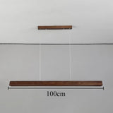 Wooden LED Chandelier Retro Eye Protection Pendant Light Restaurant Study Corridor Ceiling Lights Home Decoration Lighting Lamps