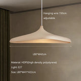 Nordic Minimalist Wabi-Sabi Cream Style LED Ceiling Chandelier - Modern Fabric Hanging Pendant Lamp Fixture for Living Room, Dining Room & Bedroom