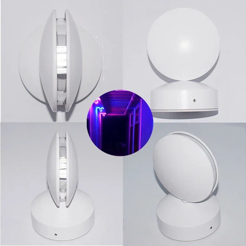 2025 NEW 360Degree 10W RGB LED Window Sill Door Frame Wall lamp With Remote Hotel KTV Corridor Aisle Beam Ray Line Wall Lamps