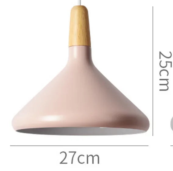 Modern Pendant Light Nordic Hanging Light Fixuture Suspension Macaron Dinning Living Room Hall Decoration Wood LED Lamp Lampara