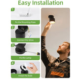 Rotatable GX53 LED Ceiling Spotlight - 350° Swivel Surface Mount Light