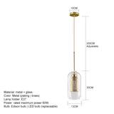 Modern Glass Ceiling Chandeliers Luxury Room Decors Pendant Lights Dining Bedroom Hanging Lamp Kitchen Fixture Suspension Luster's