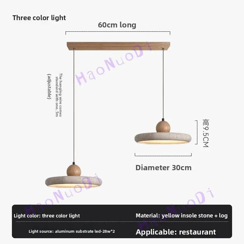 Modern Natural Stone Led Pendant Light Nordic Retro Travertine Chandelier For Dining Room Beside Home Decor Light Fixtures
