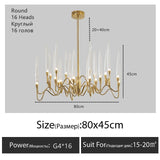 Luxury Crystal Pendant Chandelier Nordic Tree Branch Candle Shaped Indoor Lighting Living Room Bedroom Led Decoration Light