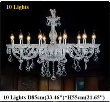 Luxury Traditional Classic K9 Crystal Chandelier Light for Living Room Bedroom Kitchen - Pendent Ceiling Fixture Top Quality