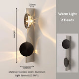 Artistic Corrugated Wall Lamp LED Living Room Background Wall Light Home Porch Corridor Wall Sconce Atmosphere Creative Lighting