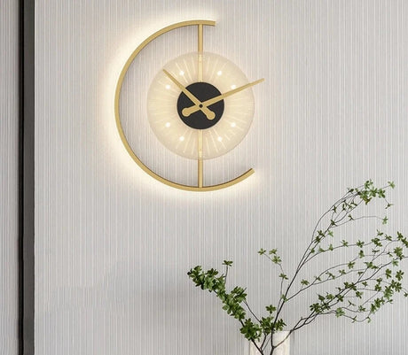 Modern LED Wall Lamp Clock Sconce for Bedroom Bedside Living Dining Room Aisle Porch Corridor Home Decors Lighting Fixture Luster