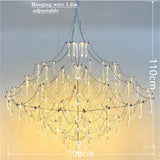 Crystal Chandelier for Living Room Dining Bedroom Hanging Lamps For Ceiling Firefly Lustre Design Modern Suspension Chandelier