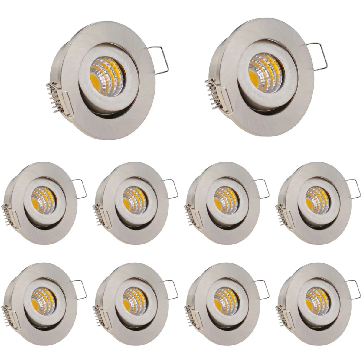 3W IP65 Waterproof LED Ceiling Downlight Round Dimmable Recessed Spotlight Ceiling Lamp AC90-260V DC12V 220V 110V